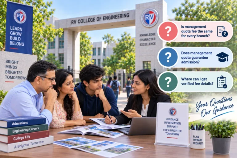 Management Quota Fees for RVCE – Frequently Asked Questions