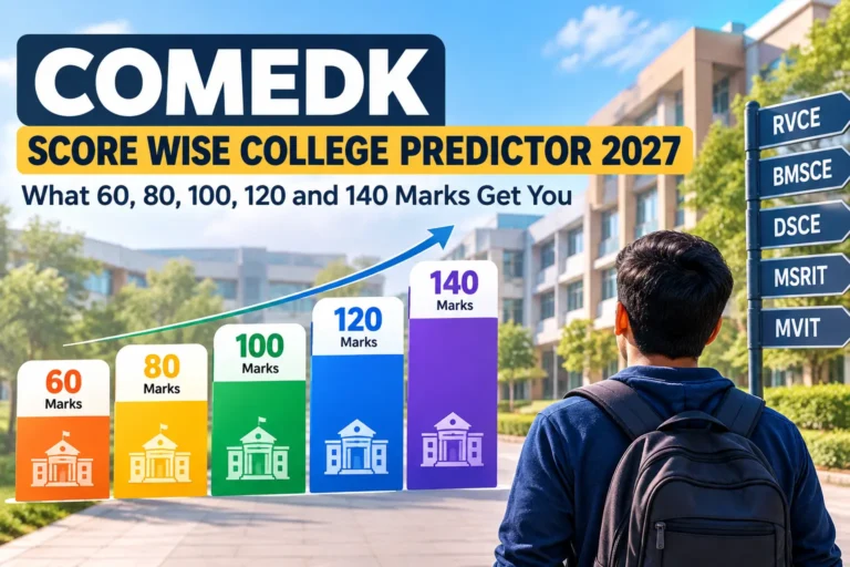 COMEDK Score Wise College Predictor