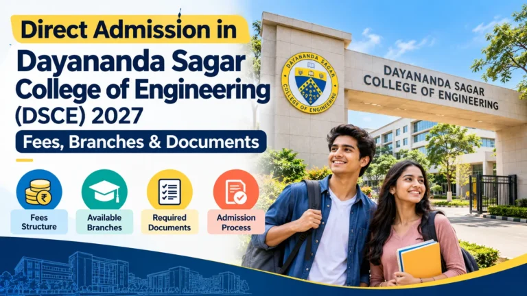 Direct Admission in Dayananda Sagar College of Engineering (DSCE)