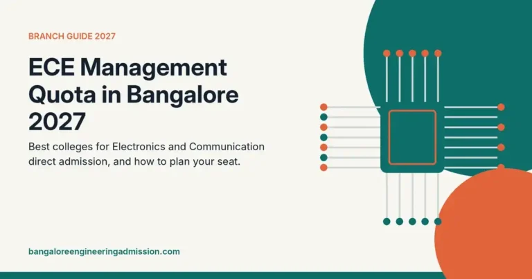ECE management quota in Bangalore 2027